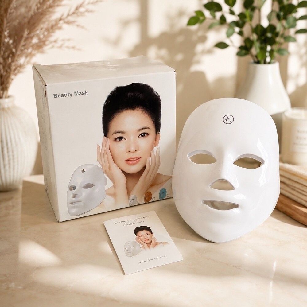 LED Face Mask Light Therapy7 Color Skin Rejuvenation Therapy LED Photon Mask